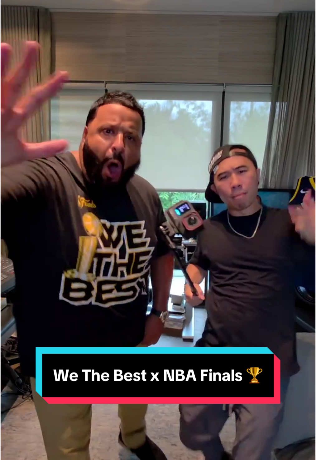 Turning up the volume on game day with @djkhaled & @Drex Lee 💥 We the Best x NBA Finals collection available now! 🏆 