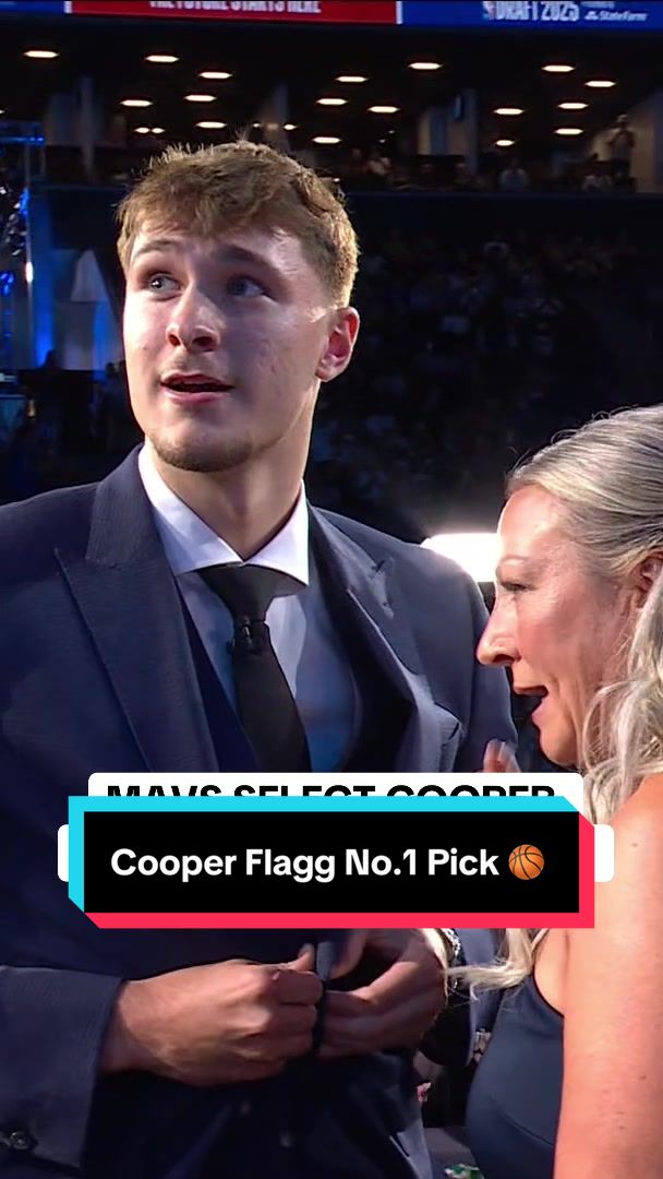 Cooper Flagg is selected 1st overall by the Dallas Mavericks in the 2025 