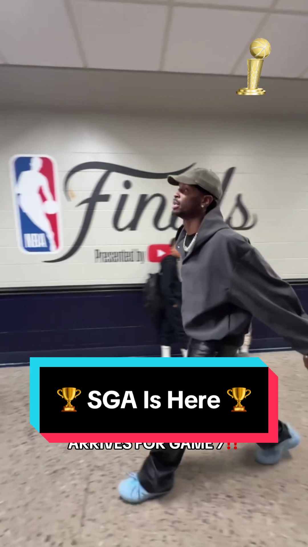 SGA officially here for Game 7 👏 @OKC Thunder 