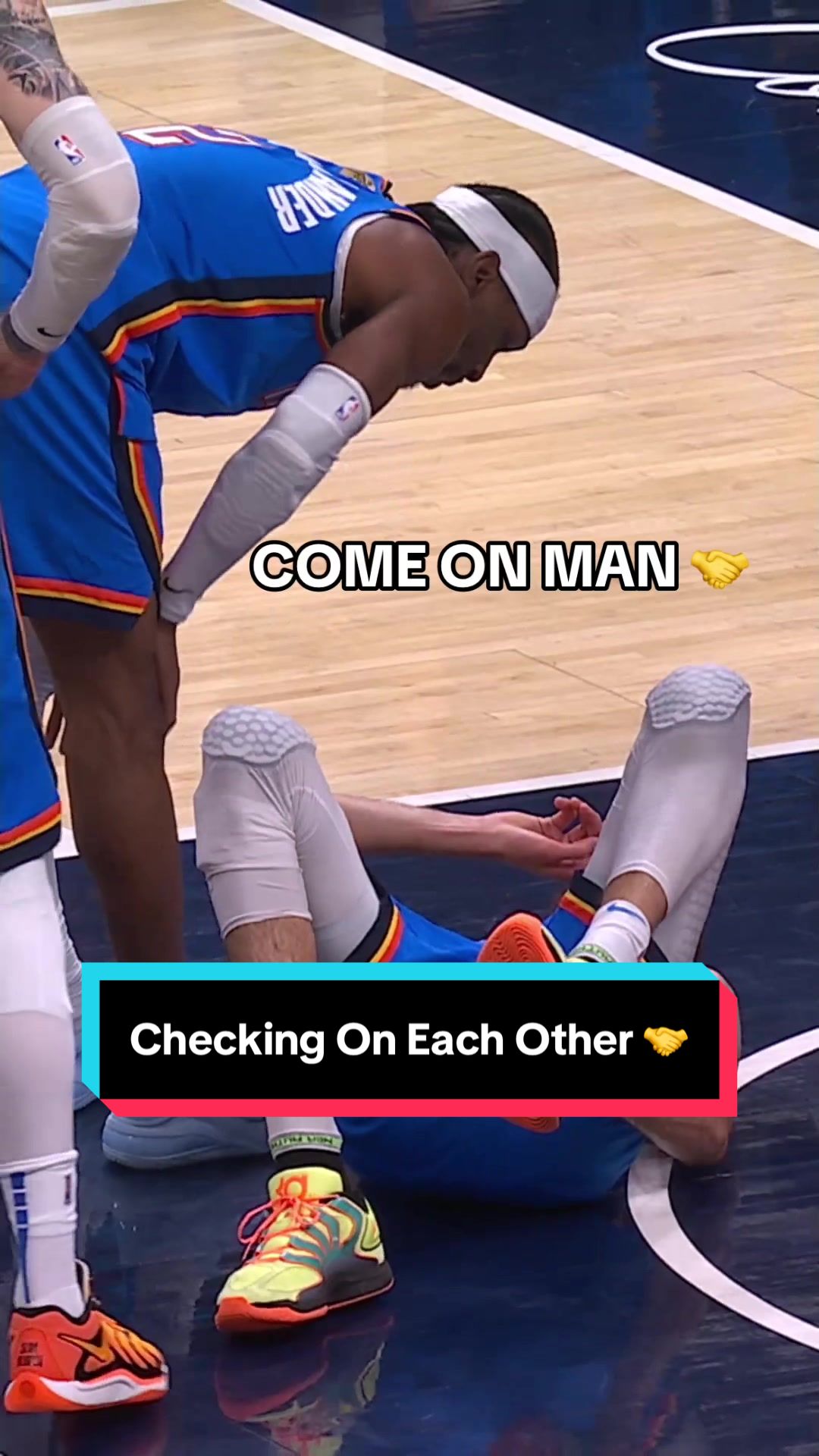 Shai the ultimate teammate 🙌 @OKC Thunder 