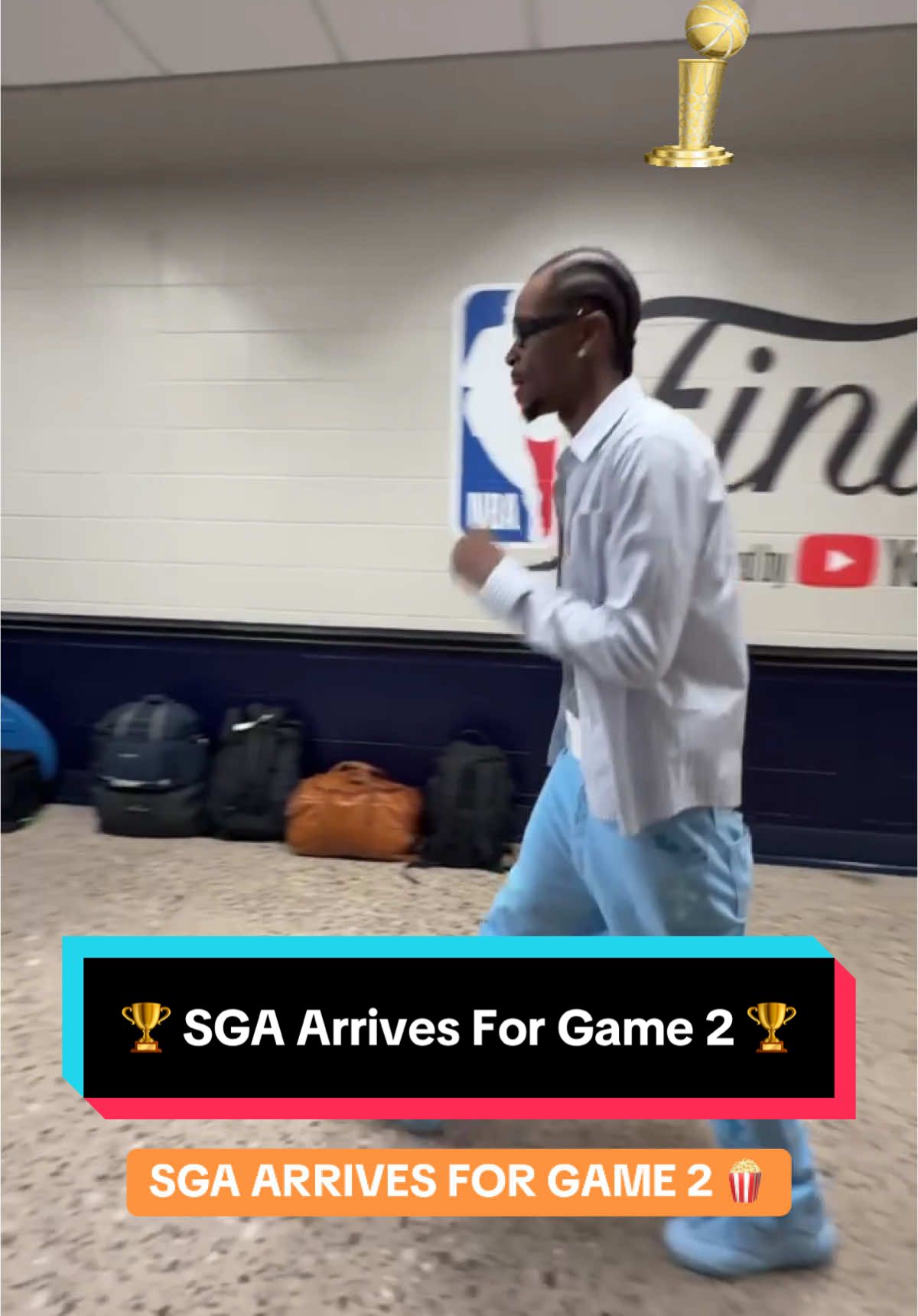 SGA has his sights set on Game 2 👀🙌 @OKC Thunder 