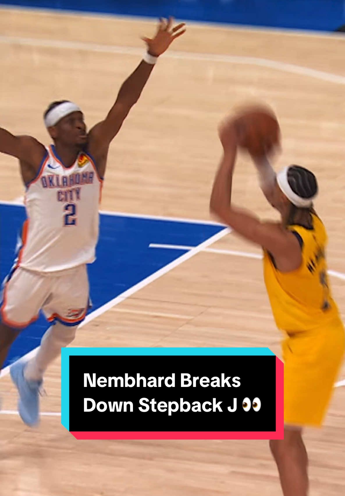Andrew Nembhard breaks down his stepback jumper from Game 1 of the 