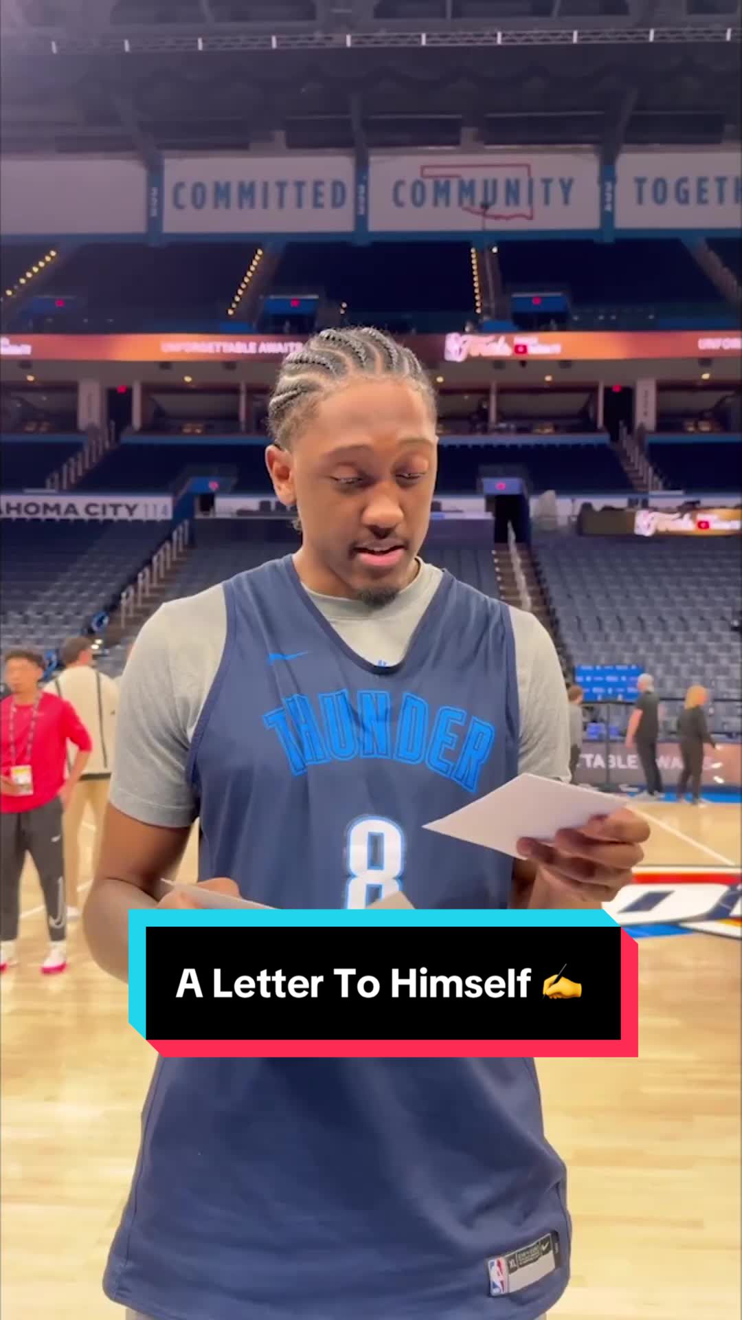 Jalen Williams reads the letter he wrote to himself from 2022 ✍️ 