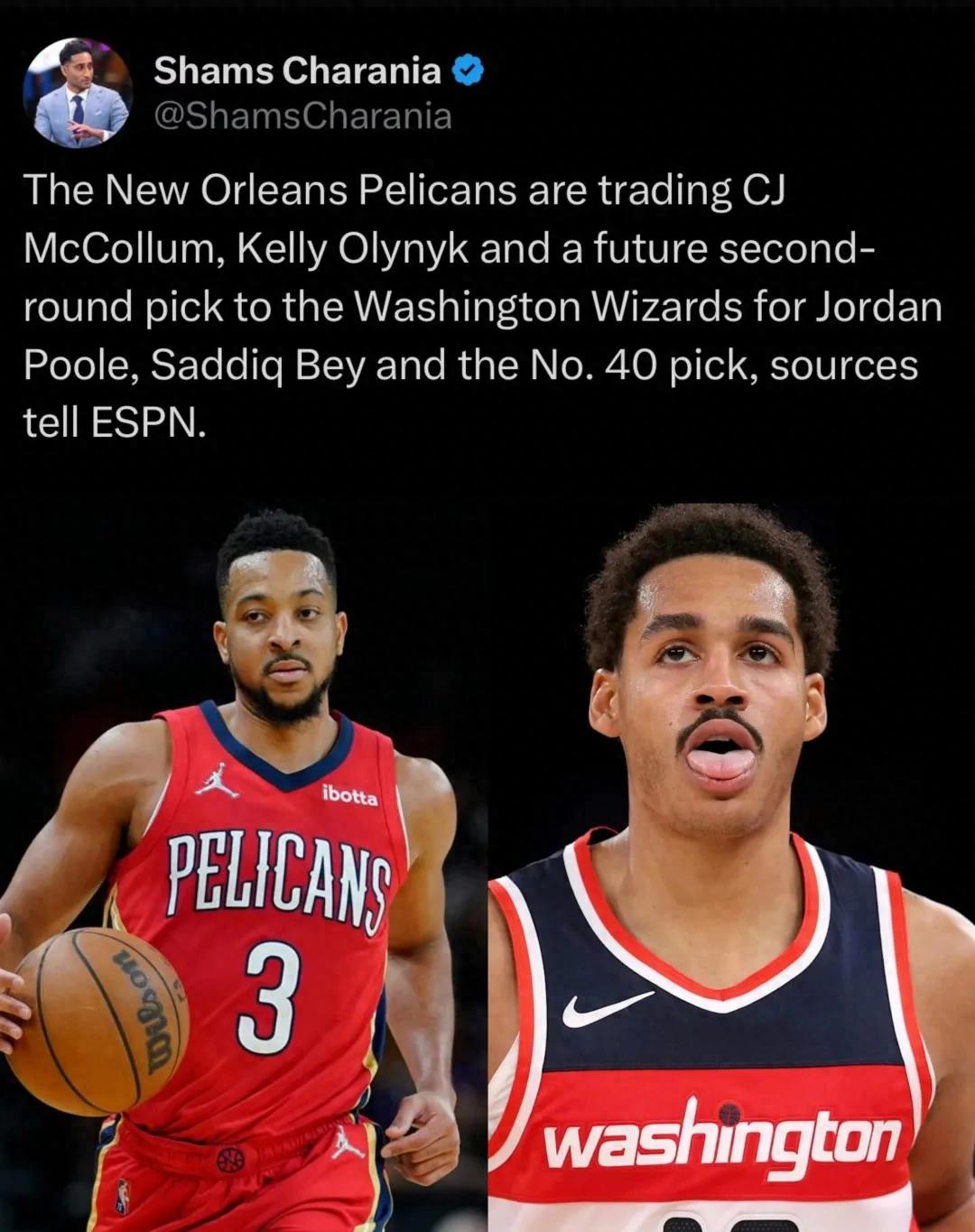 3 for 3! Poole teams up with Zion! Another blockbuster trade in the West.