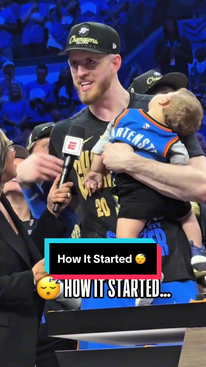 Elijah Hartenstein woke up & his dad is still an NBA Champion! 🥹 