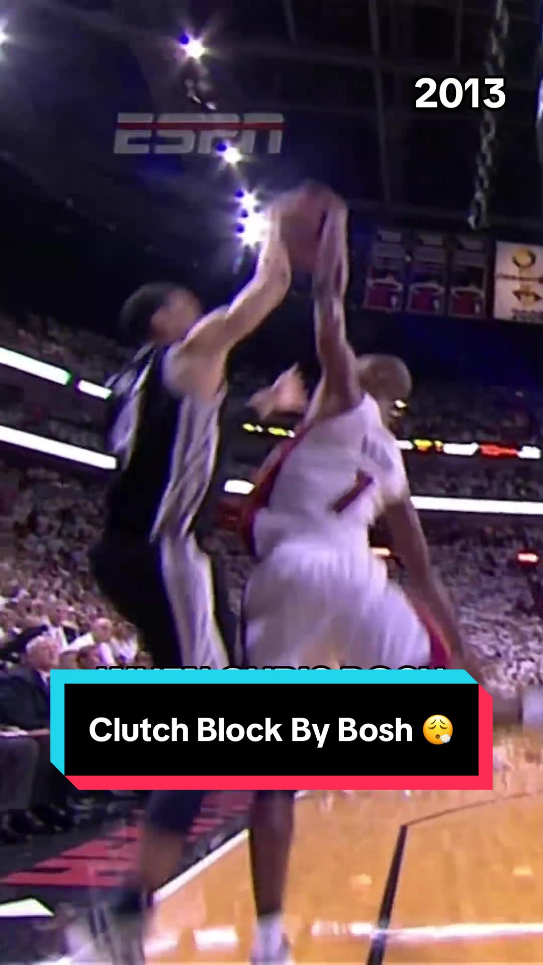 When Chris Bosh had a CLUTCH block in the NBA Finals 😮‍💨 