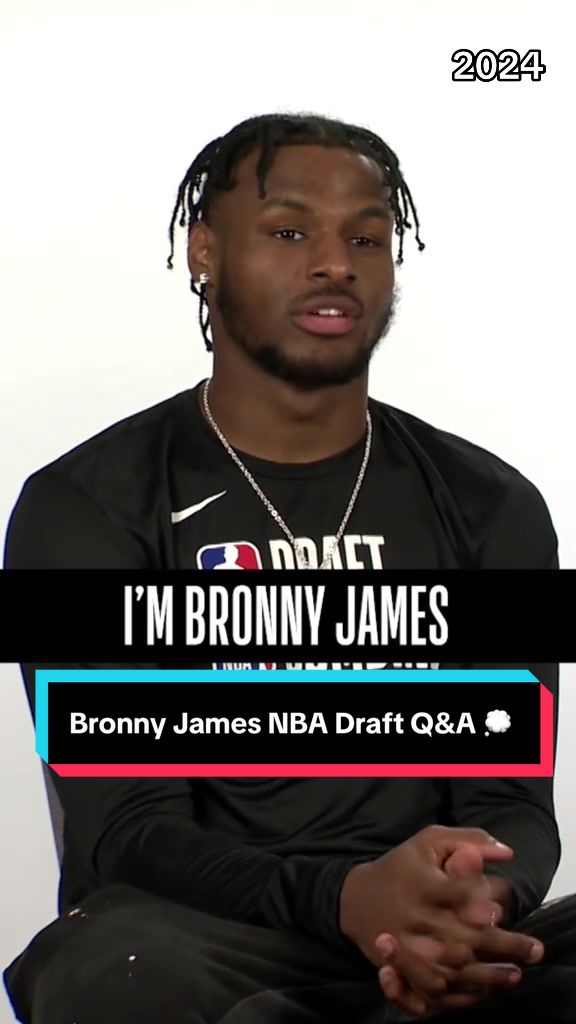 Throwback to Bronny James’ NBA Draft Q&A 🏀 