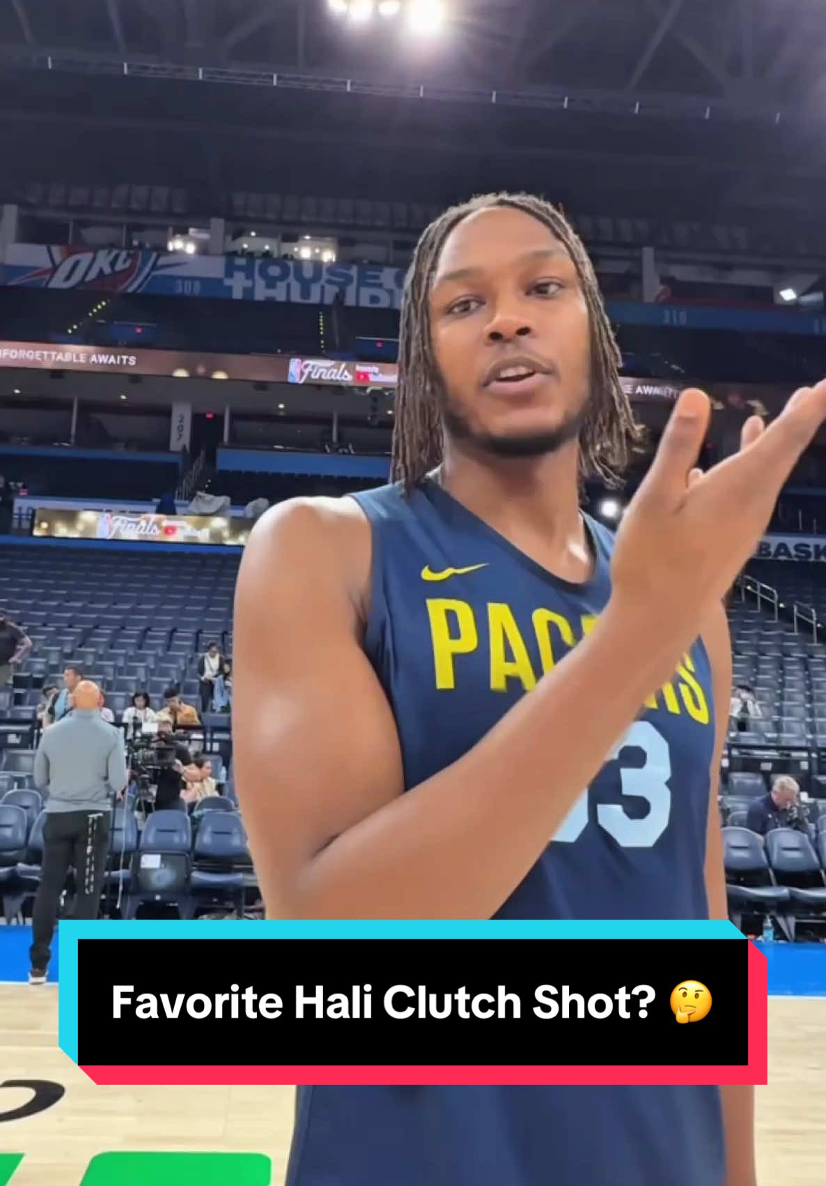 We asked Pacers players what was their favorite Haliburton clutch shot of the postseason 🤔 
