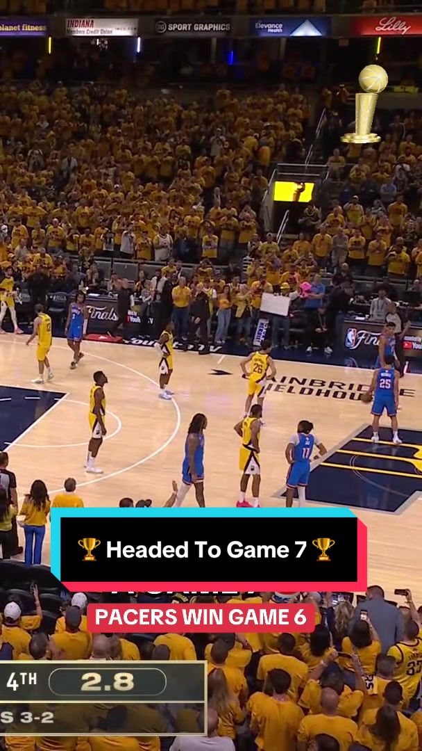 Pacers win game 6, taking the series to a game 7 🔥 