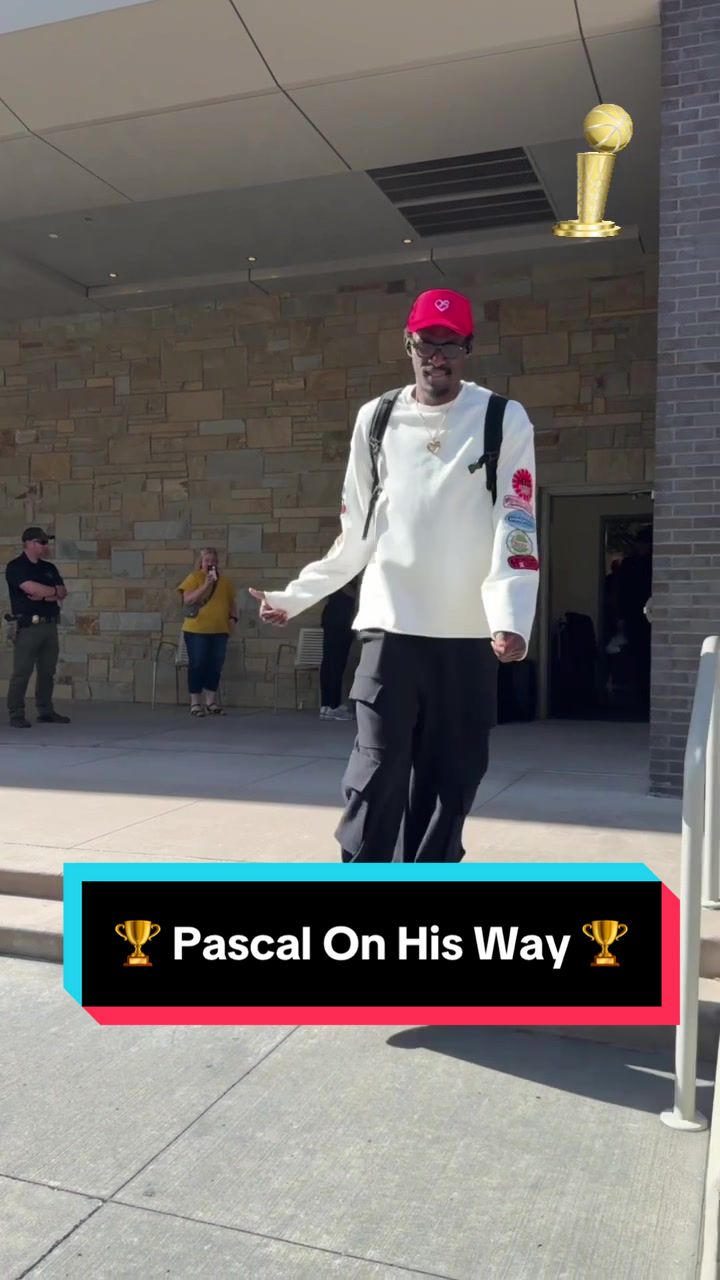 Pascal Siakam boards the bus 🚌 for Game 7 @Pacers 