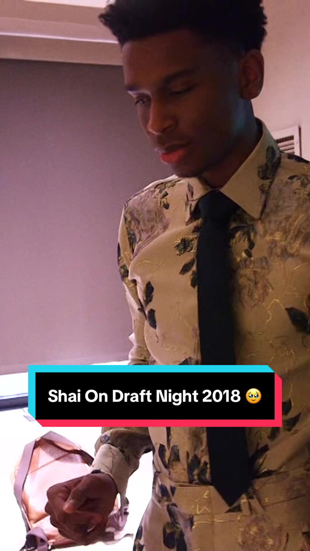 A look back at Shai Gilgeous-Alexander on his NBA Draft night in 2018 🥹 