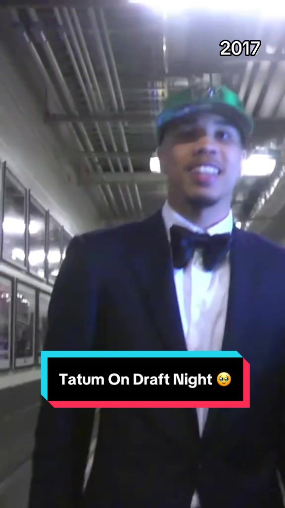 Throwback to Jayson Tatum on his 2017 NBA Draft night 🤩 