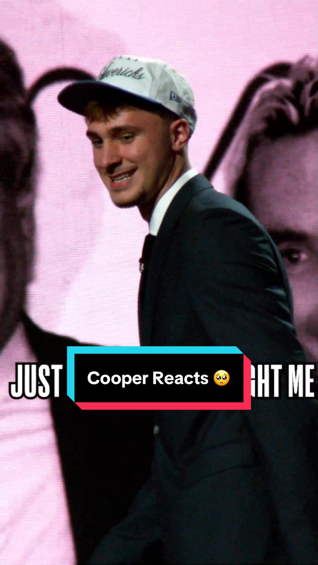 Cooper Flagg reacts to his baby picture 🥺 