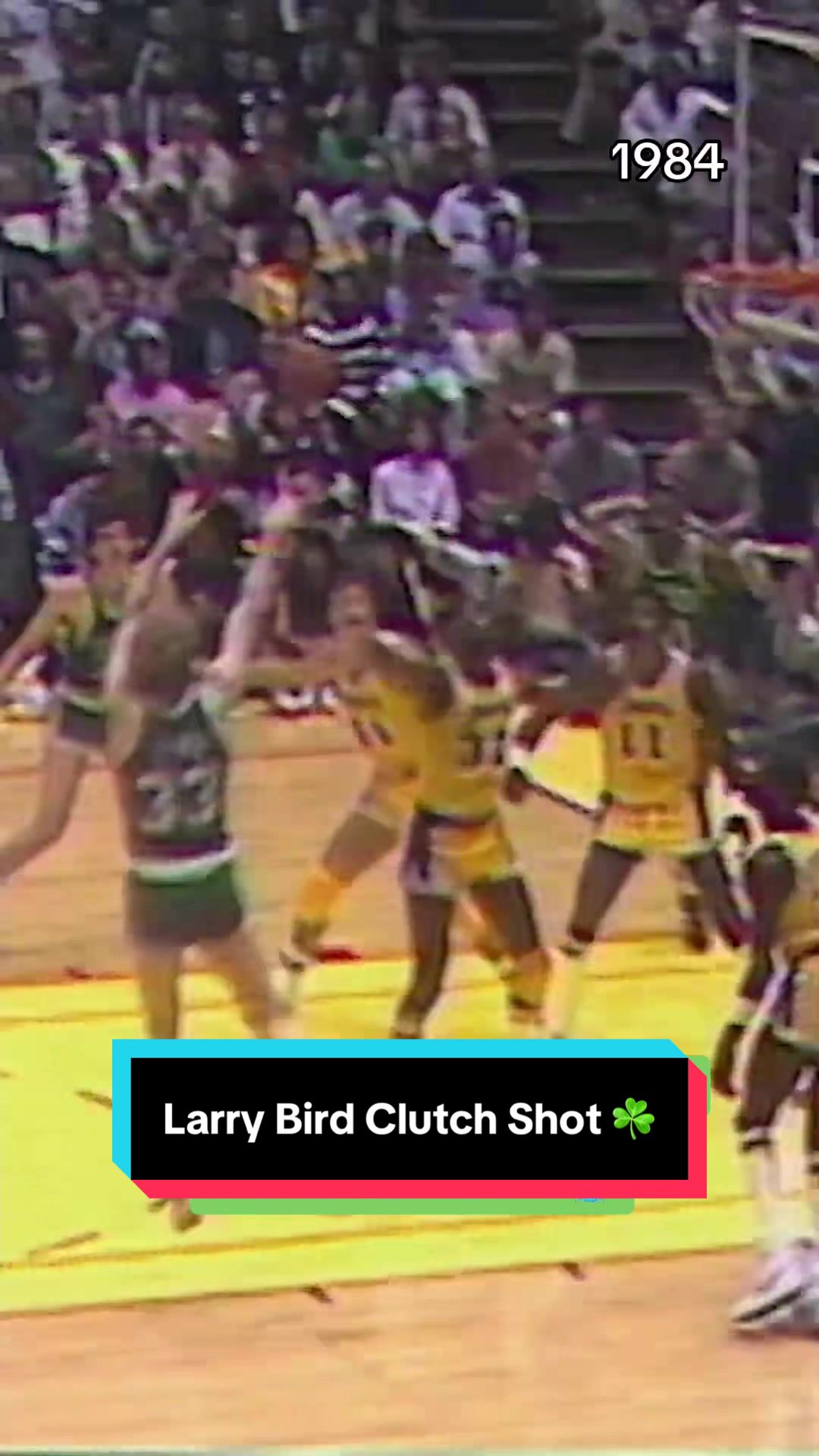 This iconic shot tied the series for the @Boston Celtics to eventually win in 7! 🏆 
