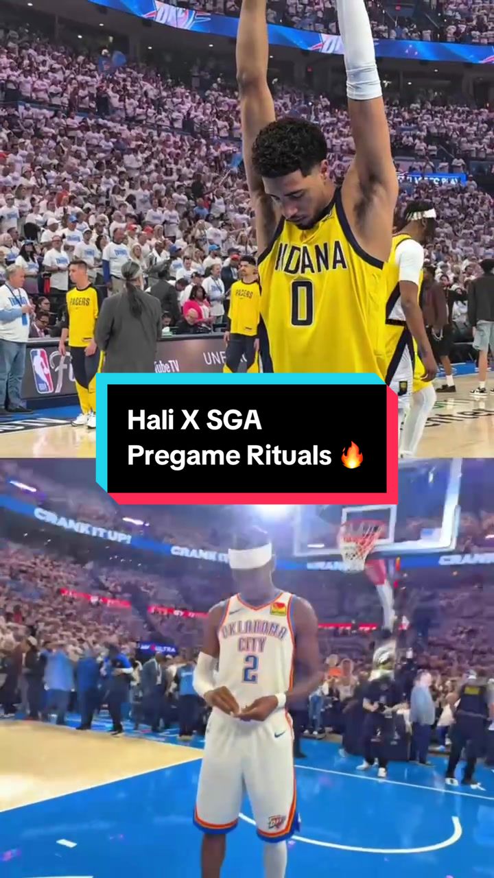 The focus, the atmosphere… Take an up-close look at Haliburton & SGA just moments before every tipoff of this series. 👀