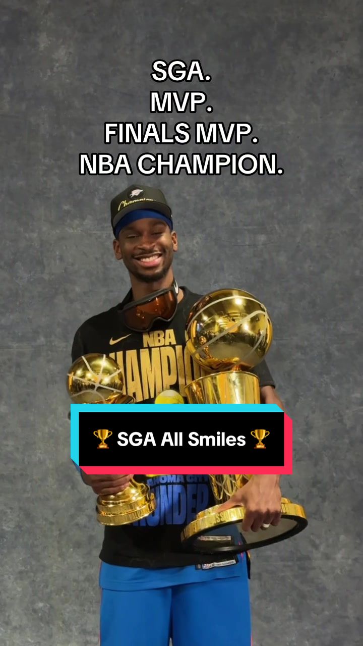 SGA all smiles on the biggest night of the year 🙌🏆 