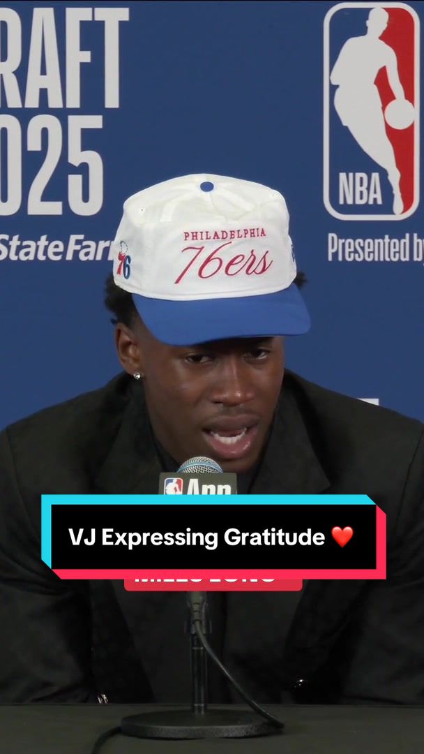 VJ Edgecombe talks about what being drafted means to him, his family, and The Bahamas, where he is from ❤️ 