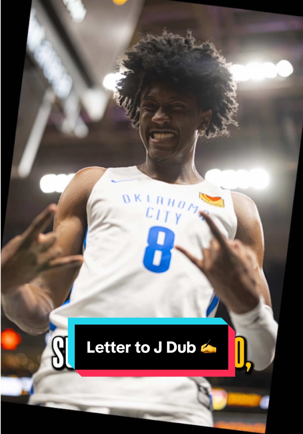 Jalen Williams reads a letter that he wrote to his future self after being drafted in 2022 🥹 