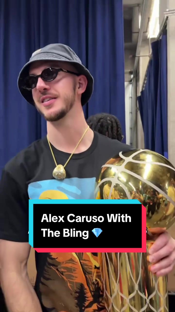 Alex Caruso with the ice 😮‍💨🏆 