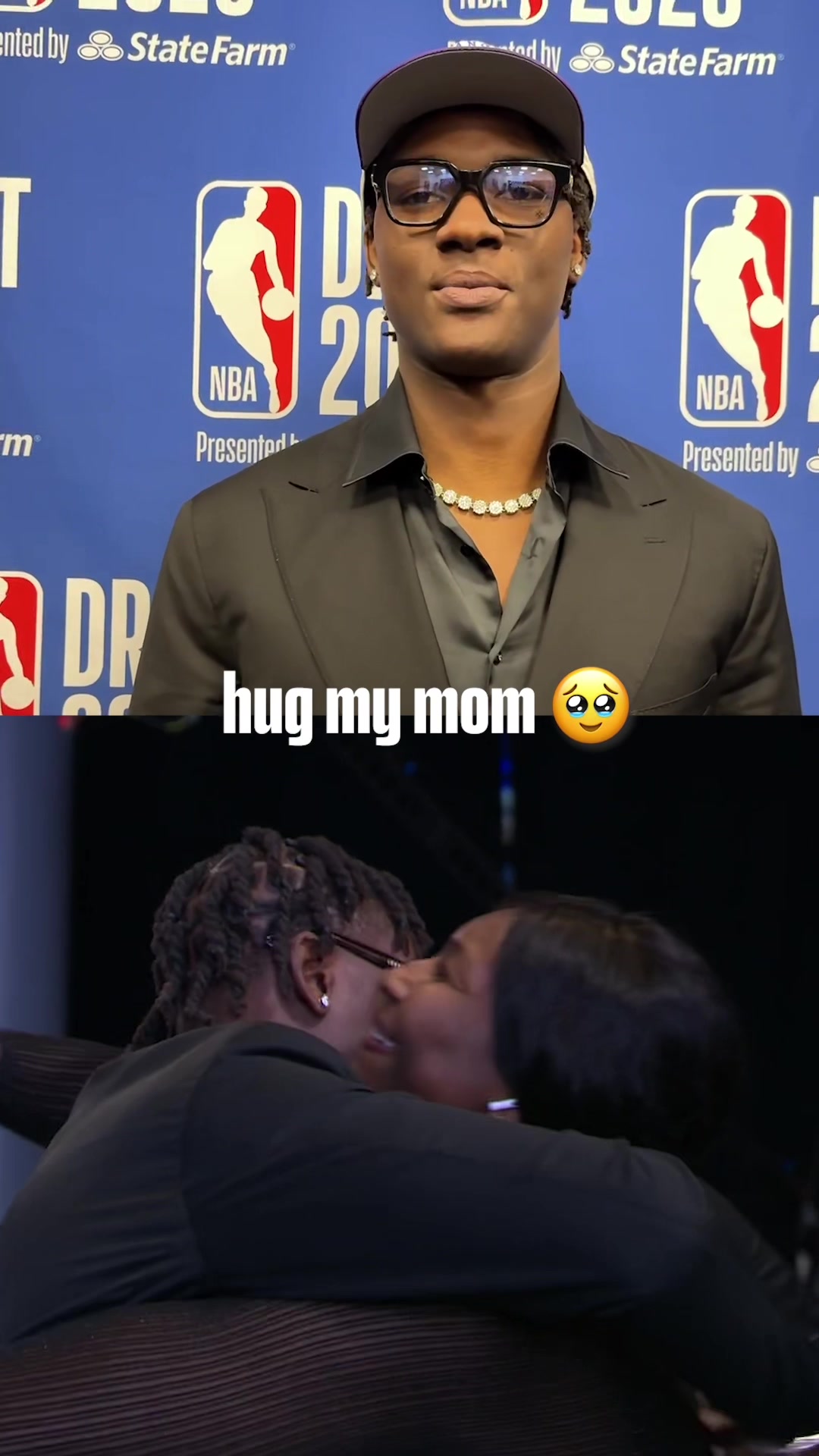 First thing Adou did after hearing his name? Hugged his mom 🫶 