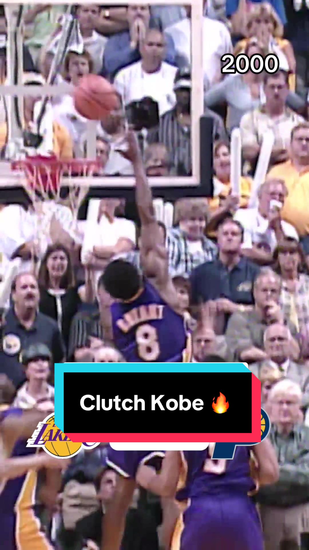 When Kobe had the clutch tip in to seal the win during the 2000 