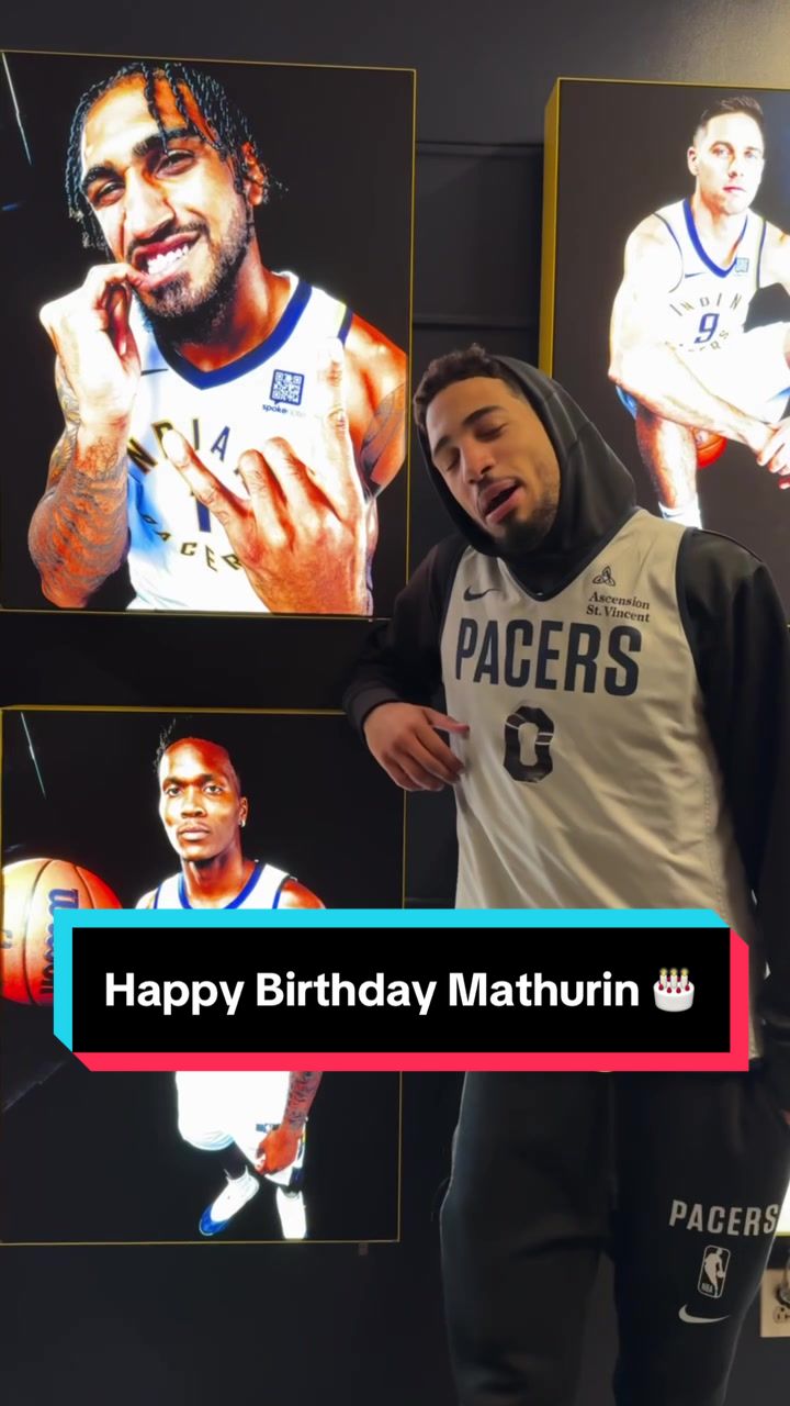 @Pacers wish an early happy birthday to Bennedict Mathurin! 🎂🥳 Mathurin will turn 23 TOMORROW, playing in Game 6  on his special day‼️