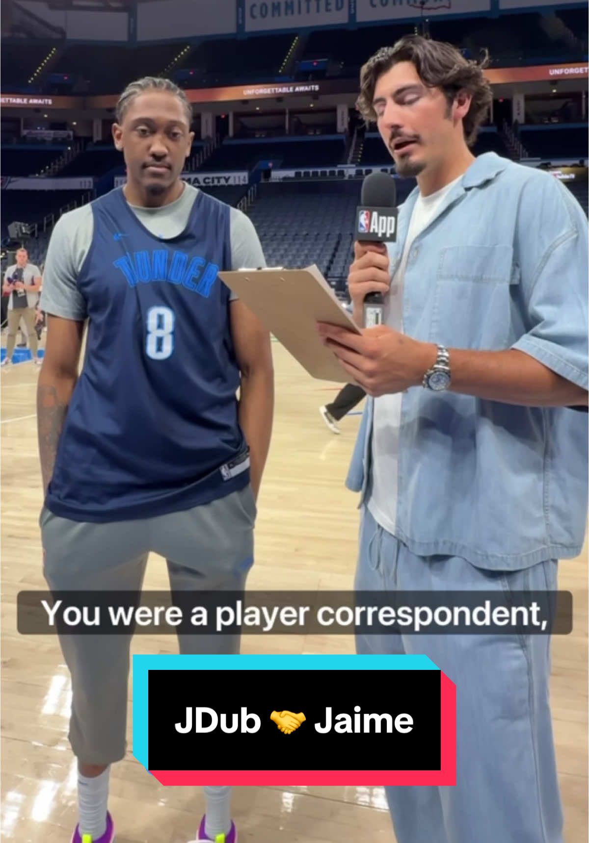 A correspondent and a draftee…JDub and Jaime reflect on their memorable June 2023 in Miami! @OKC Thunder @Miami HEAT 