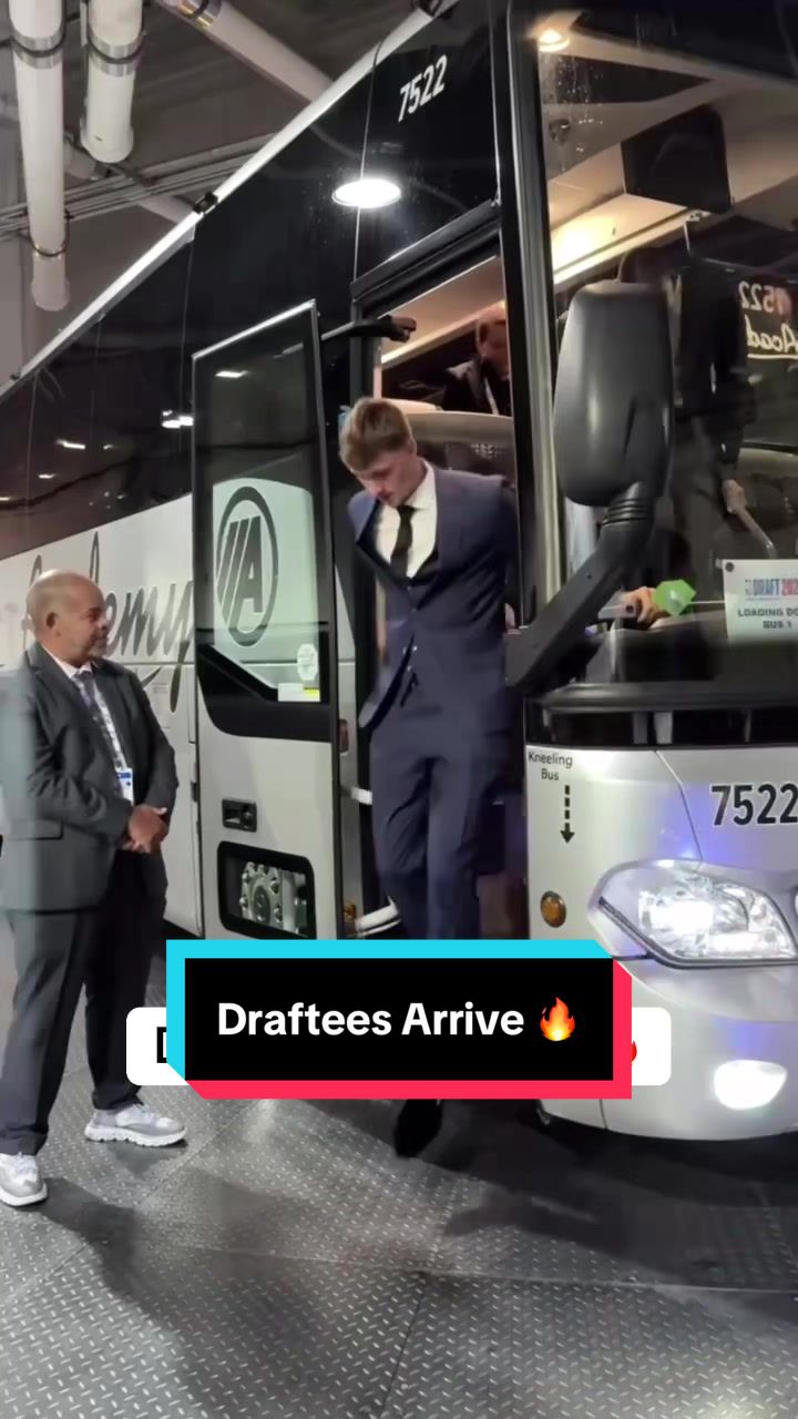 Draftees arrive for the 2025 