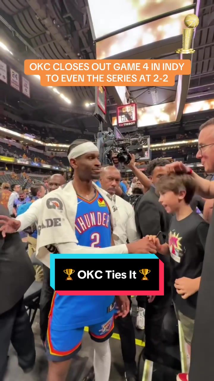 OKC ties it up heading into Game 5 🏆 