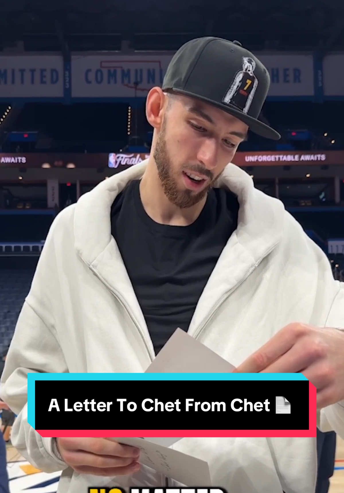 Chet Holmgren reads the letter he wrote to himself from 2022 ✍️ 