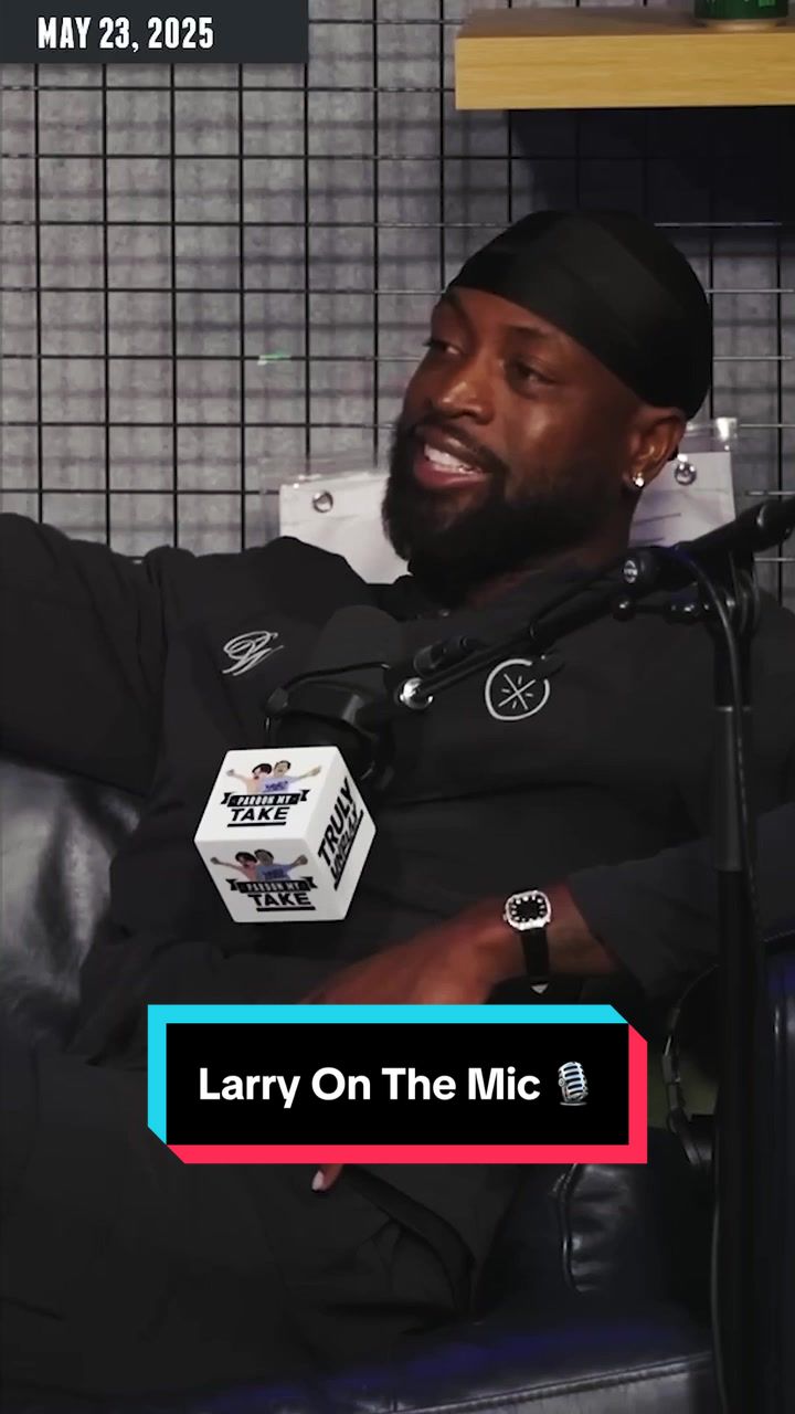 On the mic! 🎙️@The Larry O’Brien Trophy was all over the podcast scene on the road to the Finals. 🏆 