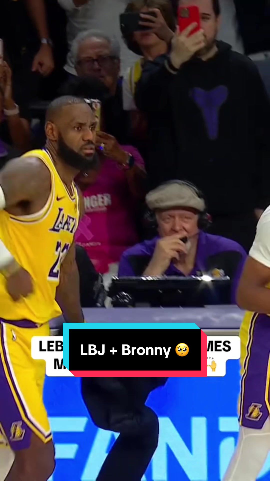 When LeBron and Bronny took the court for the 1st time together 🥺 