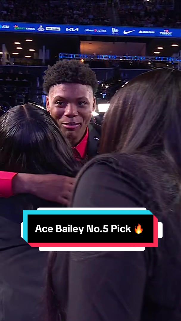 Ace Bailey is selected 5th overall by the Utah Jazz in the 2025 
