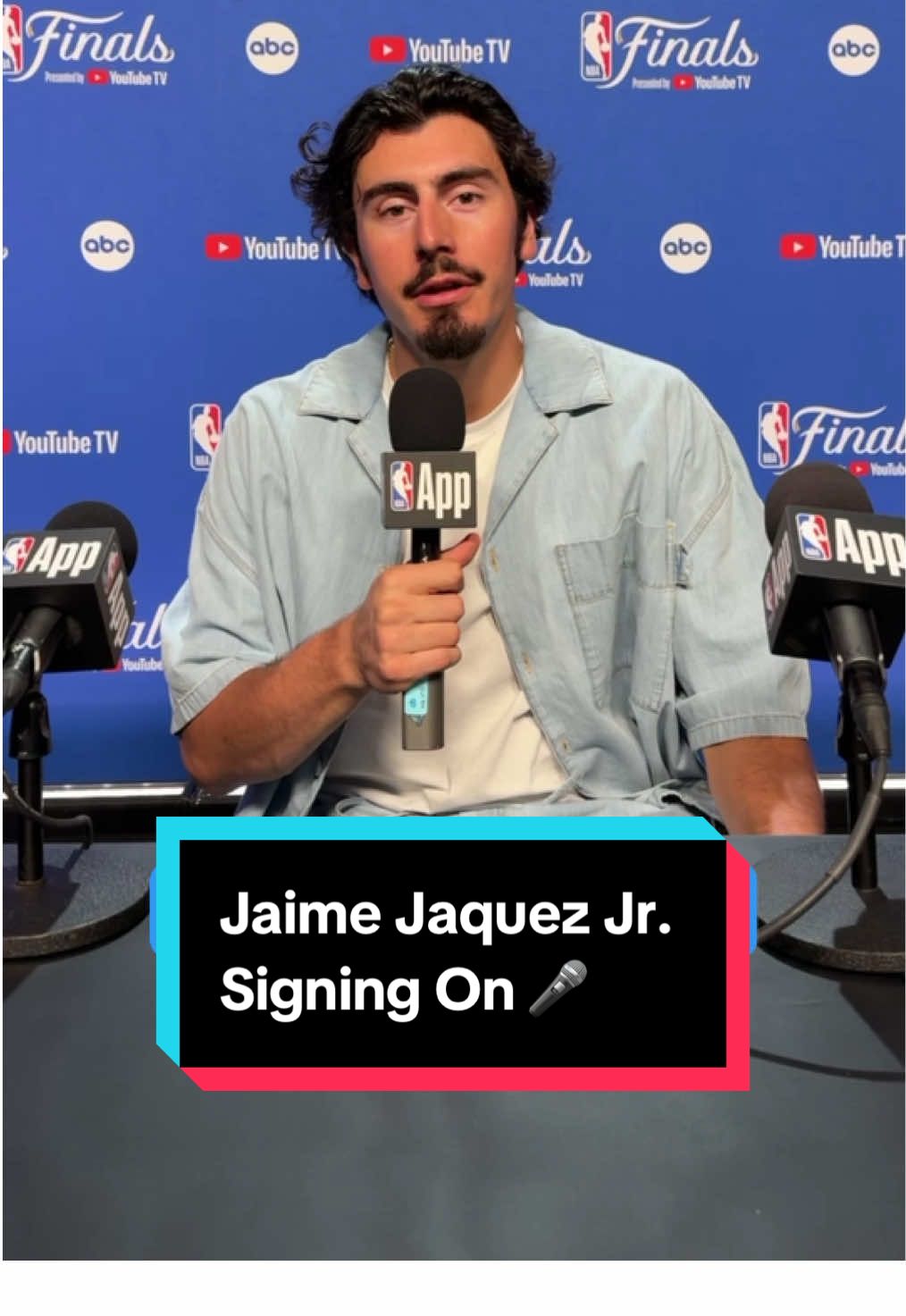 @trippplej is here for Media Day 2 as an NBA Finals player correspondent 📸 