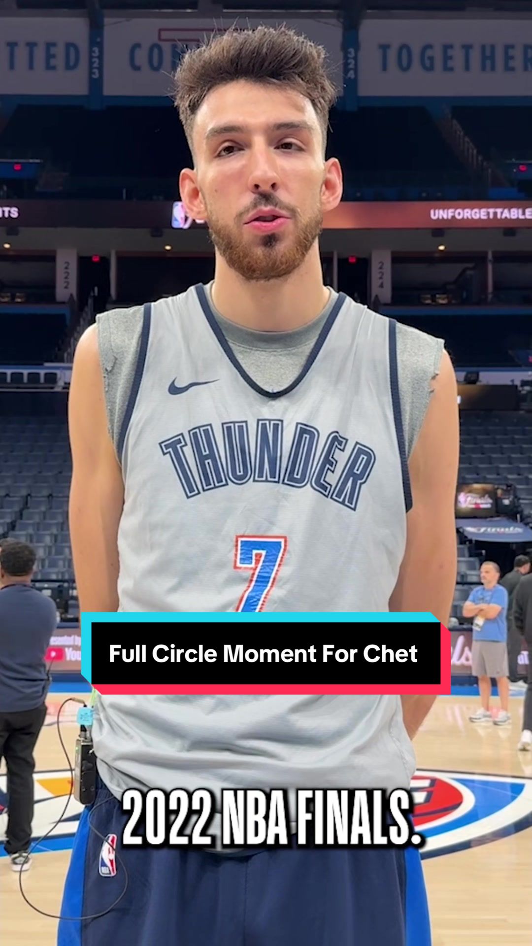 What a Full circle moment for Chet as he reacts to a clip of him at the 2022 