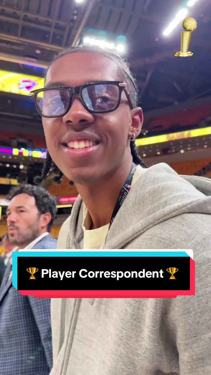 Tonight’s player correspondent is Cody Williams, brother of Jalen Williams 🫶 