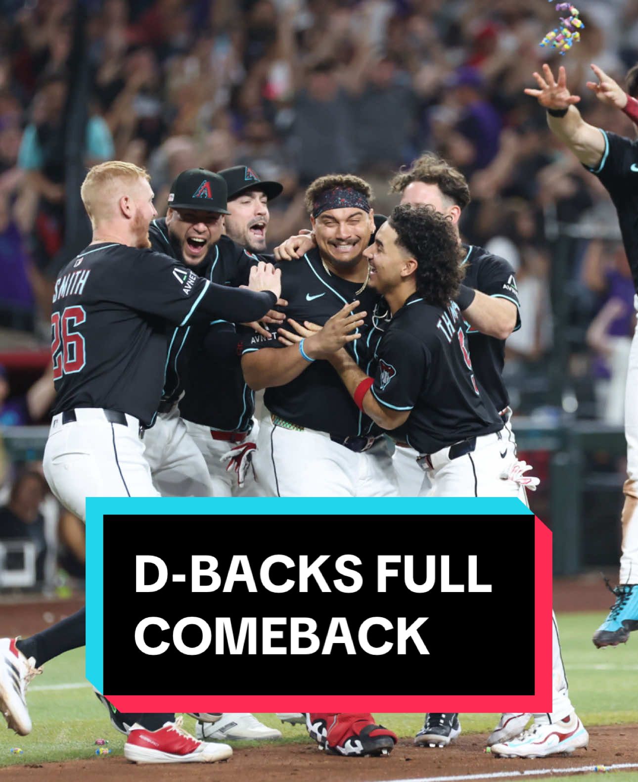 The @Arizona Diamondbacks rattle off FIVE runs in the 9th inning for a 