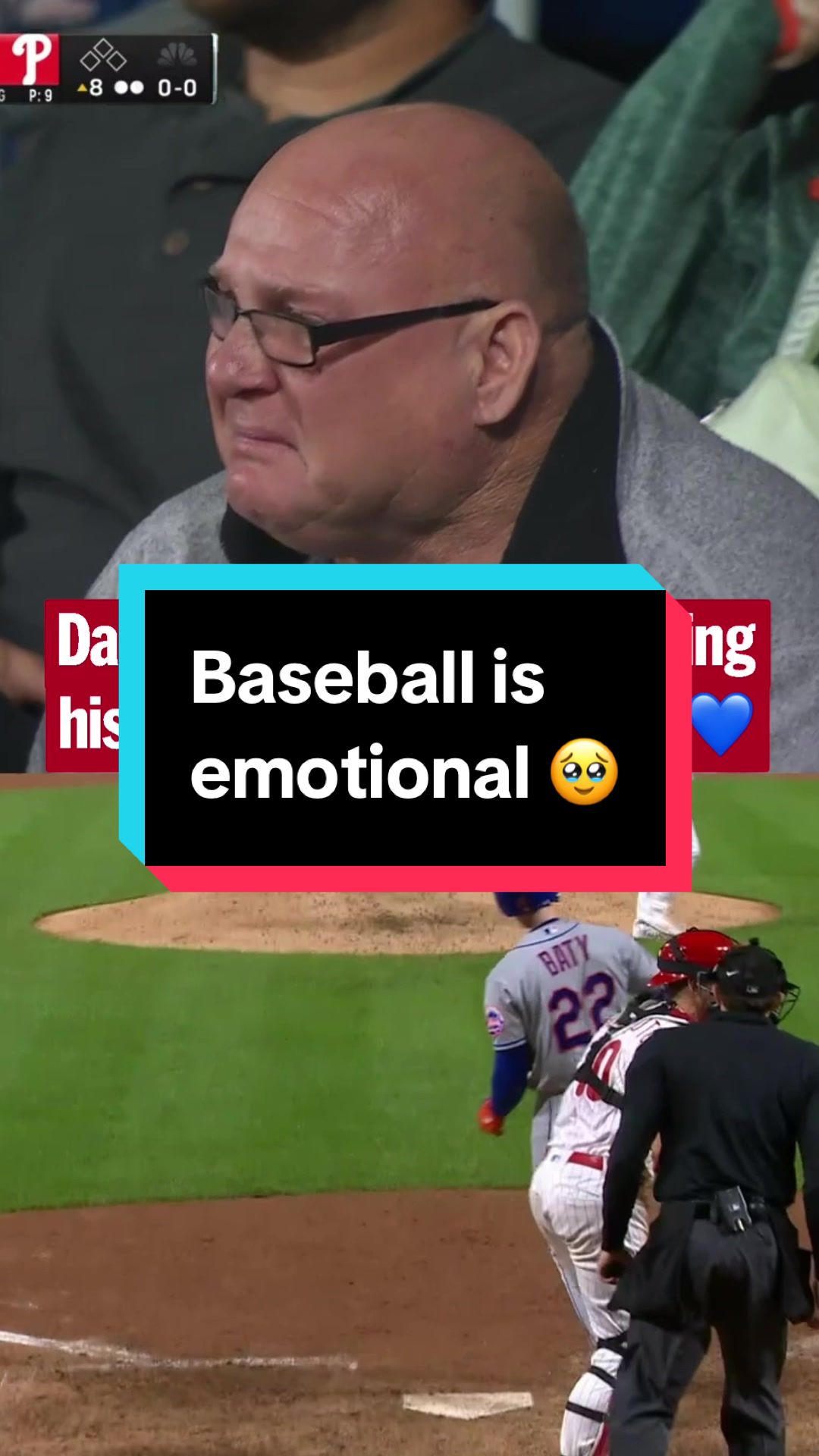 Orion Kerkering’s dad was filled with emotions during his son’s MLB debut ❤️ 