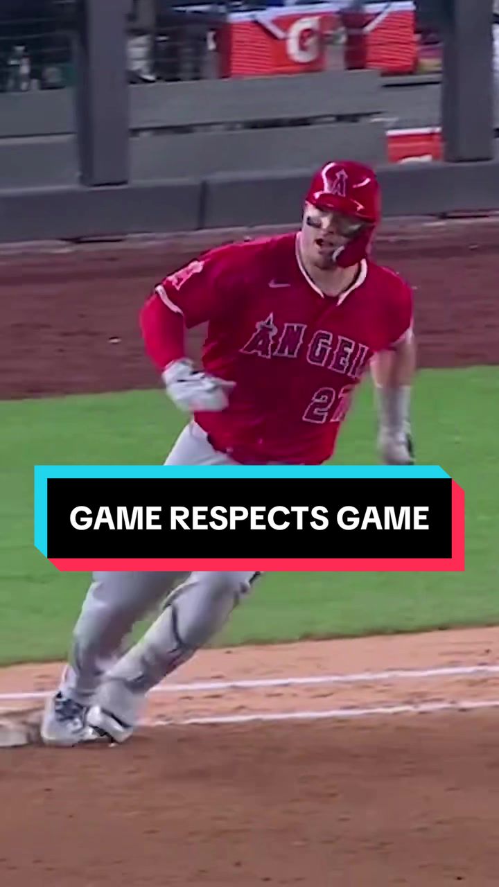 Trout even gave a quick nod of approval 💪 