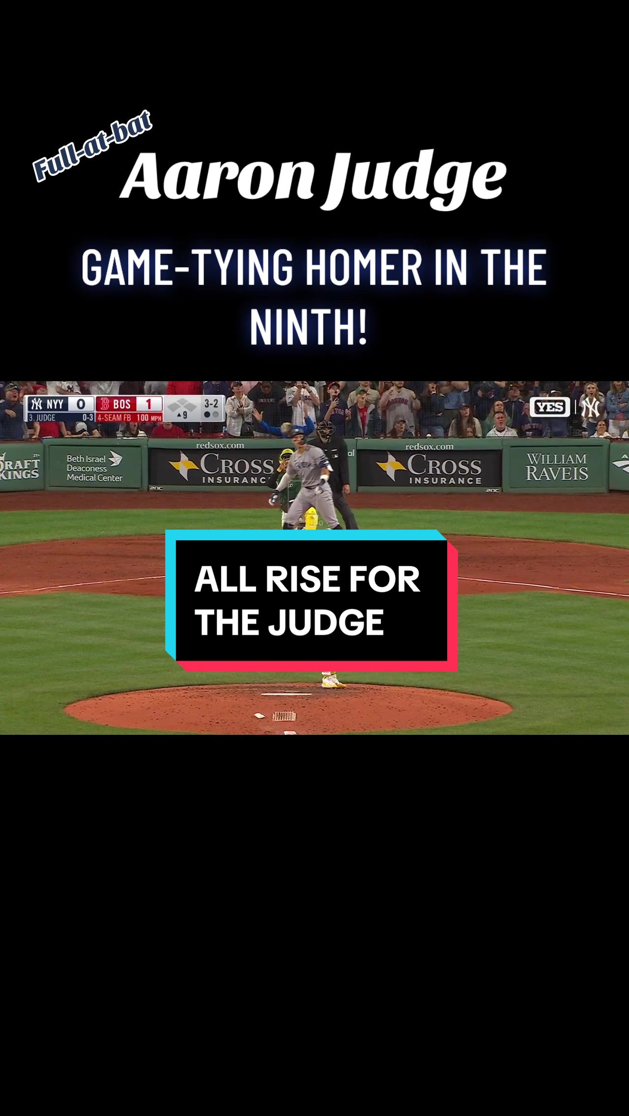 Things Aaron Judge just tied: 1) MLB home run lead  2) THIS GAME 