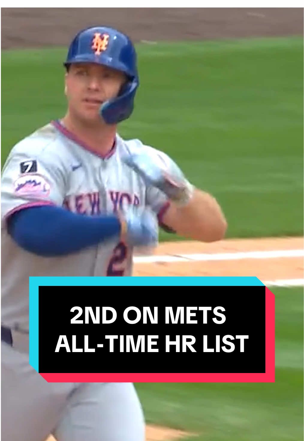 Pete Alonso passes David Wright for 2nd place on the Mets all-time home run list! 